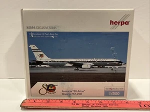 1:500 Herpa Avianca 80 Años Airlines Airways Boeing 757 Scale Jet Airport Hangar - Picture 1 of 16