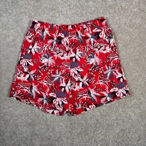 Columbia PFG Shorts Fishing AOP Mens Medium Red Lined + Pockets Omni Shade - Picture 1 of 8