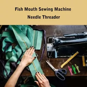 10 Pcs/Set Fish Mouth Sewing Machine Needle Threader Automatic Needle Threader - Picture 1 of 11