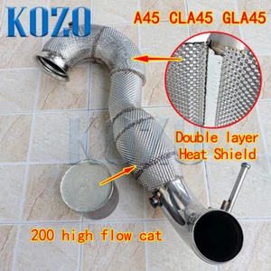 DOWNPIPE CATA SPORT 200 CELL for AMG W176 A45 C117 CLA45 X156 GLA45 13-18 2.0T - Picture 1 of 12