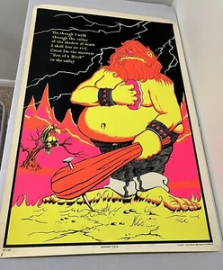 Vintage Blacklight Poster “Meanest S.O.B.” PP. 149 Valley Of Death - Picture 1 of 13