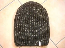 (P54) Rib Knit Hat Freaky Heads Beanie Winter Hat Lurex Thread & Logo Flag