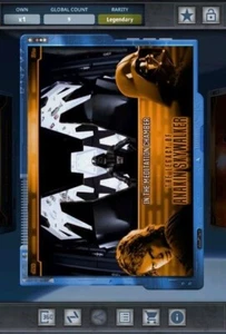 Star Wars Card Trader - Digital Legendary Tungsten Gilded Vader Meditation 10cc - Bild 1 von 2