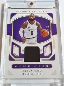 2022 Panini National Treasures LeBron James #PATCH /99 Game Worn Jersey - Rare - Picture 1 of 4