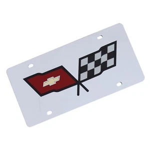 Corvette C3 Logo License Plate (Chrome) - Bild 1 von 4