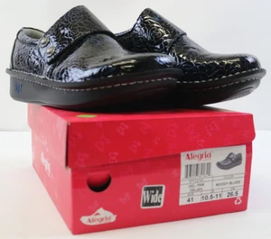 NEW Alegria Women's Leather Slip On Shoes SAN-103XW Size 10.5-11 (EUR 41),Blue - Picture 1 of 7