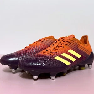 ADIDAS Predator MALICE Control SG Soft Ground Orange Rugby Boots Size UK 8 - Picture 1 of 20