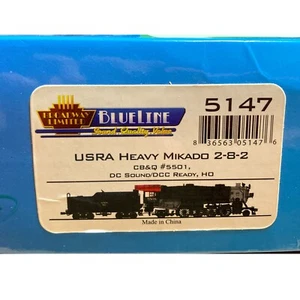 HO Broadway Limited 2-8-2 USRA Heavy Mikado CB&Q #5501 DCC w/Sound #45 - Picture 1 of 7