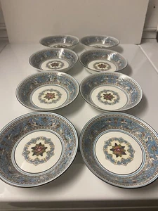 Wedgwood Florentine Turquoise W2714 Set Of 8 Fruit/Dessert Bowls 5” - Bild 1 von 6