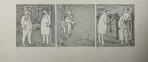 Zeichnung Illustration Tusche Max Radler Simplicissimus Nachlass Personen - Picture 1 of 9
