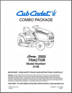 Cub Kadett Modell Nr. 2146 Handbücher Kombipaket - Bild 1 von 6