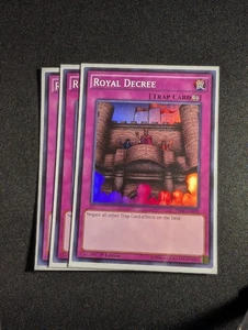 Yugioh - 3x Royal Decree THSF-EN058 1st Edition Super Rare NM - Picture 1 of 1