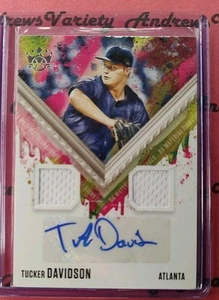 Tucker Davidson 2021 Panini Diamond Kings Doble Reliquia Auto RC Braves Angels - Imagen 1 de 2