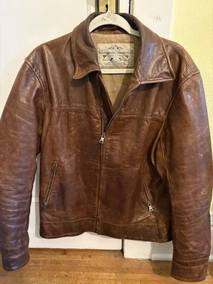 Chaqueta de Cuero Banana Republic San Francisco Safari, Talla M 40  Foto 1 de 4