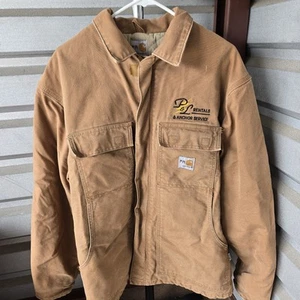 Carhartt FR Brown Full-Zip Work Jacket Size LargeRegular RN14806 - Picture 1 of 19