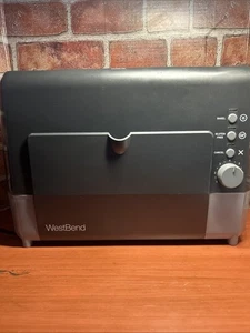 West Bend 2-Slice QuikServe Wide Slot Slide-Thru Toaster 77224 Bagel Gluten-Free - Picture 1 of 8