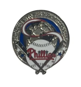 Vintage Philadelphia Phillies New Millenium Pinback Button MLB Baseball Enamel - Picture 1 of 3