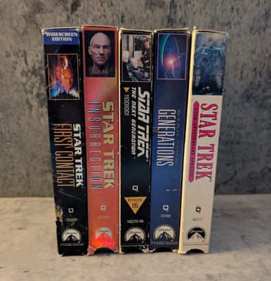 Star Trek Next Generation VHS lot. Insurrection, First Contact - TESTED! - Image 1 of 3