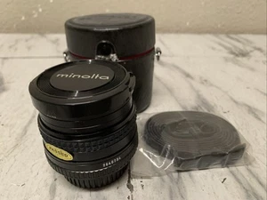 Lente Minolta MD W.ROKKOR-X 28 mm f/2,8 MF, con tapas y estuche - Imagen 1 de 15