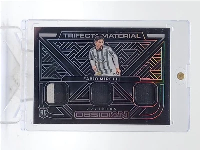 FABIO MIRETTI 2022 OBSIDIAN TRIFECTA ROOKIE PATCH SOCCER RC /49 Q5902 - Image 1 of 2