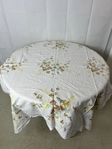 VINTAGE MCM DRUCK TISCHDECKE - FALSCHE BLÄTTER - WILENDUR 54x54 quadratisch Schneider Basteln - Bild 1 von 6