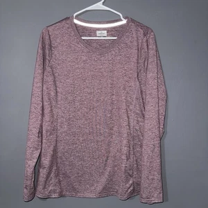 Top activo de manga larga Ridgecut Toughwear para mujer - rosa jaspeado/jazo talla M - Imagen 1 de 6