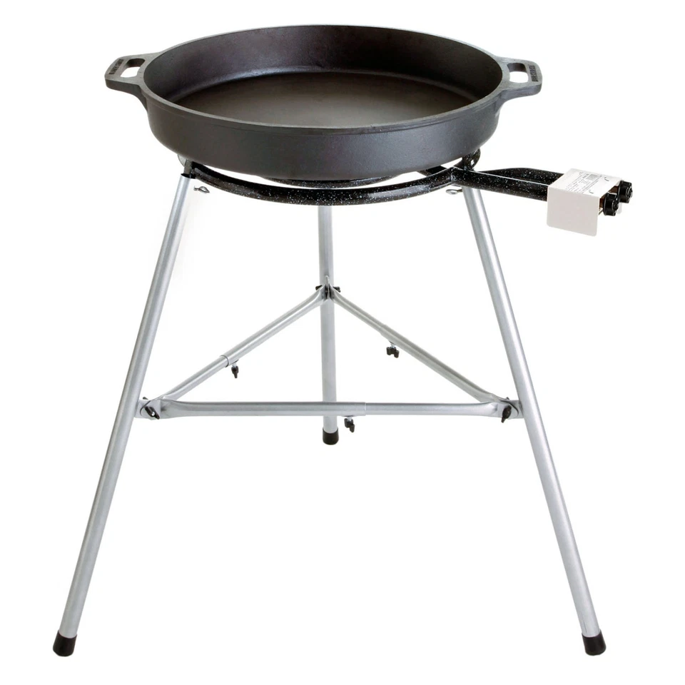 Paella World Gusspfannen Set 5 Brenner mit Paella-Pfanne Gusseisen Ø 60/80 cm - Bild 1 von 1