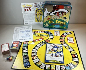 Dr Seuss Trivia Board Game Complete Vintage 2000 Tin Box - NEW OPEN BOX Read - Picture 1 of 22