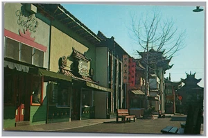 Neu Chinatown Los Angeles Kalifornien Chrom Postkarte - Bild 1 von 2
