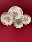 Selection of Vintage Imperial Bone China 22kt Gold Items, Floral Posy Patter