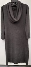 Connected Apparel Women's Sweater Cowl Gray Size Medium Dress