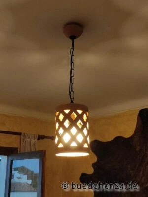 Mallorca Hängelampe aus Keramik, Original Handarbeit, inkl. Fassung/Anschluss - Bild 1 von 4