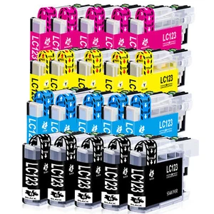 20 XL Patronen Kompatibel Brother LC123 XL DCP-J4110DW J4410DW MFC-J6520 - Afbeelding 1 van 5