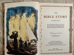 Vintage 1956 The Bible Story Library Volume 4 "Life of Christ and the Church" - Picture 1 of 7
