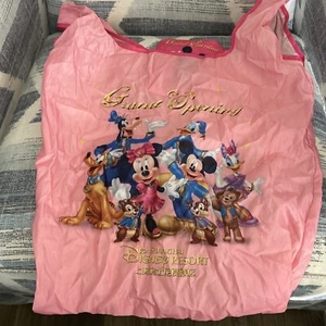Disney Shanghai Resort Grand Opening Pink Bag Tote Mickey Minnie Mouse & Friends - Picture 1 of 4