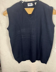 Cobmex Off School Uniform Apparel Pullover Sweater Vest Size 3X V Neck Navy Blue - Picture 1 of 5