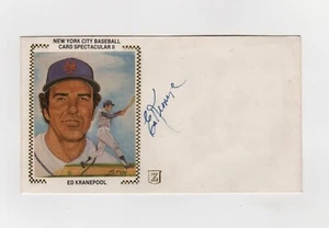 Tarjeta de béisbol Ed Kranepool de la ciudad de Nueva York espectacular caché autografiada - Imagen 1 de 1