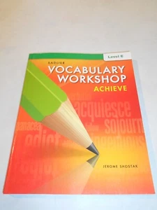 Sadlier VOCABULARY WORKSHOP Achieve Level E Grade 10 by Jerome Shostak 2017 NEW - Picture 1 of 3