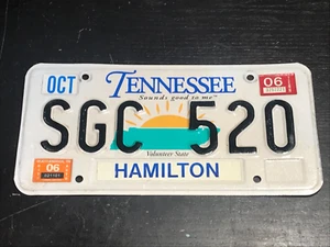 Vintage 2000 Tennessee License Plate Tag Hamilton County SGC520 w/2006 Sticker - Picture 1 of 1