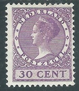 1926-28 OLANDA NEDERLAND EFFIGIE REGINA GUGLIELMINA 30 CENT MH * - N2-5 - Picture 1 of 1