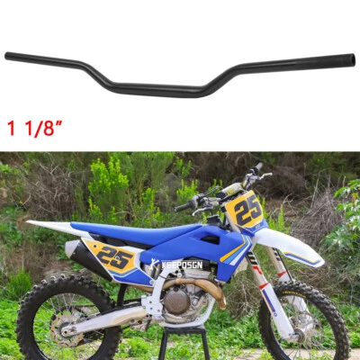 For Husqvarna FC 350 250 450 Dirt Bike 1-1/8" 28mm Fat Handlebar Tracker Black - Image 1 of 4