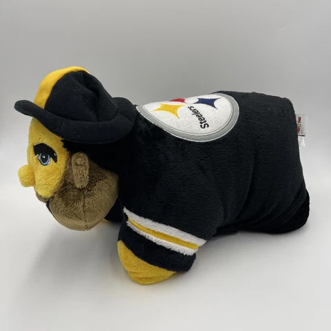 NWT Steely McBeam Pittsburgh Steelers Pillow Pets Plush Stuffed Animal Mascot Cover