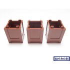 Lego Kiste / Box / Container 2x2x2 braun reddish 3 Stück »NEU« # 61780