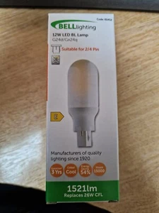 LED Replacement for 2 or 4 Pin CFL Light Bulbs G24d Gx24q Cool White 13W 18W 26W - Picture 1 of 2