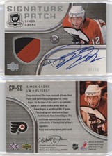 2005-06 Upper Deck The Cup Signature Patch /75 Simon Gagne #SP-SG Patch Auto