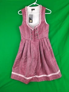 Glory Star Dress Zip Front Size M Burgundy/Pink NWT - Picture 1 of 9