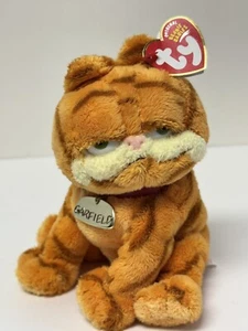 Ty Beanie Babies GARFIELD the Movie Cat Plush Stuffed Animal Tag Collar 2004 - Picture 1 of 10