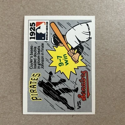 1971 Fleer Baseball 1925 World Series Pirates vs Senators Card #23 - Image 1 of 2