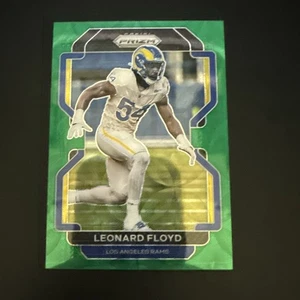 LEONARD FLOYD 2021 PANINI GREEN SCOPE PRIZM RAMS REFRACTOR INSERT GEORGIA /75 - Picture 1 of 3