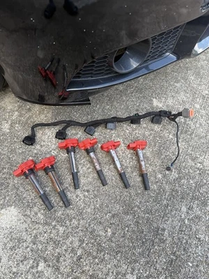 08-15 AUDI R8 5.2L V10 IGNITION COIL PACK N54 MAXECU COILS  - Image 1 of 4